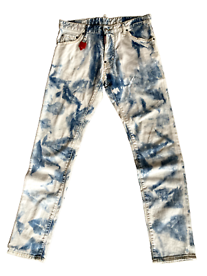 #ad Beyond Cool Dsquared2 Light Blue Wash Cool Guy Red Padlock Denim Jeans S2019 48 $225.00