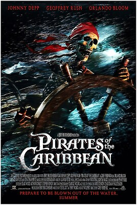 #ad 2003 Pirates of the Caribbean Teaser Movie Poster #1 $14.99