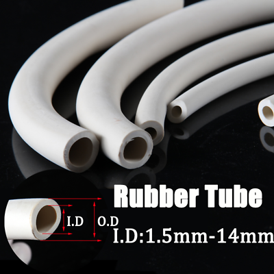 #ad White Rubber Tube Vacuum Tubing Length: 0.9m 1.8m Glaze Suction Vacuum Hose $57.84
