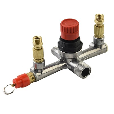 #ad Air Compressor Pressure Valve Control Manifold Assembly Fittings Parts $13.38