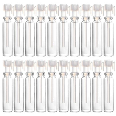 #ad 50PCS Glass Sample Bottles 1ML Glass Perfume Bottles Glass Spray Bottles $9.39