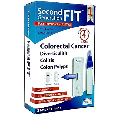 #ad Second Generation 2 FIT Colorectal Cancer At Home Test Results 5 Min EXP 10 25 $44.00