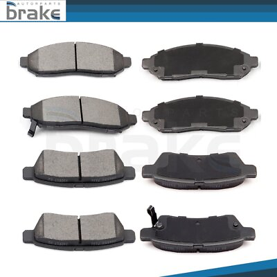 #ad Front and Rear Ceramic Brake Pads For 2005 2006 2017 Frontier Performan 8pcs $38.57