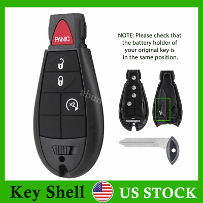 #ad For 2014 2015 2016 2017 2018 Jeep Cherokee Keyless Remote Key Fob Case Shell $9.89