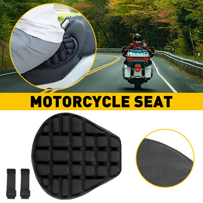 #ad Comfort Gel Seat Cushion Cover Shock Absorb Pad Ergonomic Design Fits Motorcycle $17.59