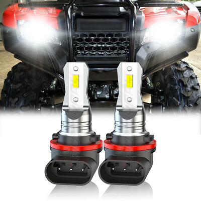 #ad 3 PINs For 2007 2022 Honda Rancher TRX420 TRX500 LED Headlight Hi Low Bulbs 35w $28.20