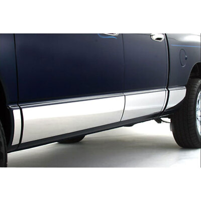 #ad 12pc Chrome Rocker Panels for 2007 2013 Chevy Silverado Crew Cab Dually 6#x27;#x27; Wide $251.74
