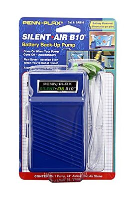 #ad Penn Plax Silent Air B10 Battery Operated Aquarium and Fishing Air Pump Manua... $8.59