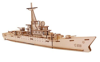 #ad 3D Wooden Puzzle US Navy Missile Destroyer US Seller Free Shipping $12.00