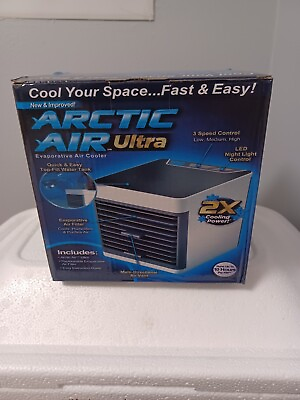 #ad New Arctic Air Ultra Portable Home Cooler White 2X Cooling Power Free Shipping $24.99