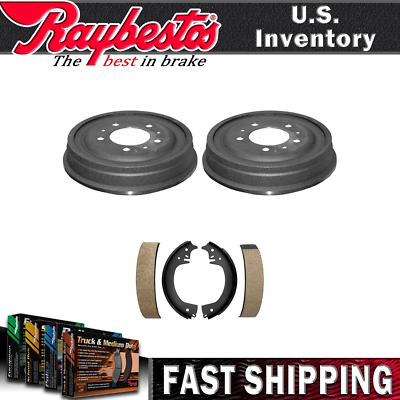 #ad For Jeep J 100 1964 1963 Front Kit Brake Drums amp; Brake Shoes Raybestos $245.37