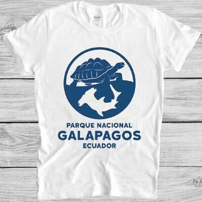 #ad Galapagos Island T Shirt National Park Turtle Shark Vintage Cool Gift Tee M172 GBP 6.35