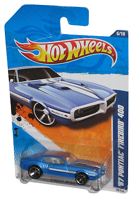 #ad Hot Wheels Street Beasts 6 10 Blue #x27;67 Pontiac Firebird 400 Car 86 244 $12.98