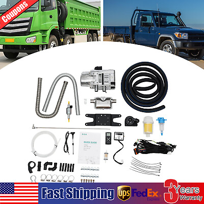 #ad 5000W 12V Diesel Water Heater Kit For RV Cars Heat Conduction Coolant Heating US $309.23