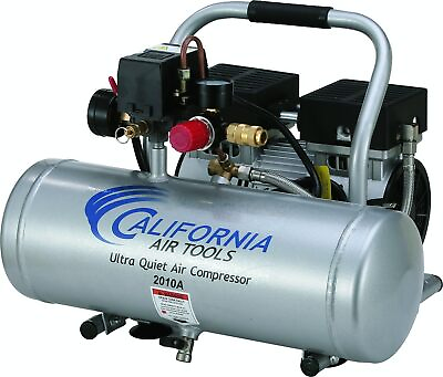 #ad #ad 2010A Ultra Quiet and Oil Free 1.0 HP 2.0 Gallon Aluminum Tank Air Compressor $180.40