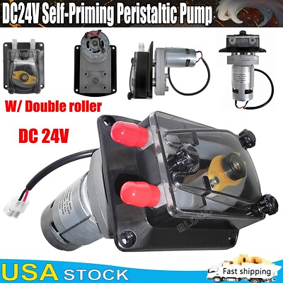 #ad DC 12V 24V Dosing Pump Self Priming Peristaltic Pump Reversible for Aquarium Lab $39.99