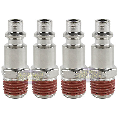 #ad Industrial 4 Pack 1 4quot; Male NPT Air Compressor Hose Quick Coupler Plug Fitting $7.49