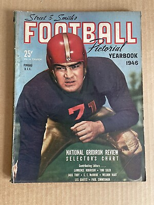 #ad 1946 Street And Smith’s Football Yearbook Magazine Pictorial $22.50