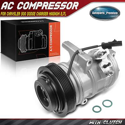 #ad AC Compressor with Clutch for Chrysler 300 2006 2010 Dodge Charger Magnum 2.7L $108.99