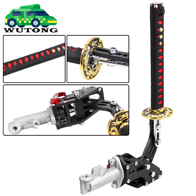 #ad Black Hydraulic Racing Hand E Brake Drift Rally Handbrake Samurai Sword Gear Kit $85.99