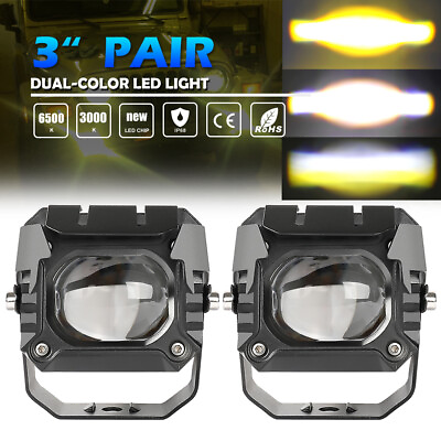 #ad 2x 3inch 120W Offroad Led Work Light Combo Beam Tractor Motocycle Boat Fog Lamp $36.75