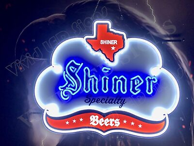 #ad Shiner Specialty Beer Texas TX 32quot; Vivid LED Neon Sign Light Lamp With Dimmer $349.99
