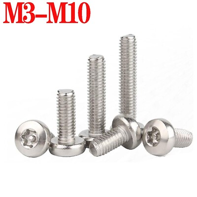 #ad Torx Security Screws Button Bolts A2 Stainless Antirust Anti theft M3 M4 M5 M10 $55.09