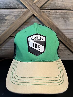 #ad Interstate Battery Systems IBS Snapback Trucker Hat Cap Adjustable Mesh $8.50