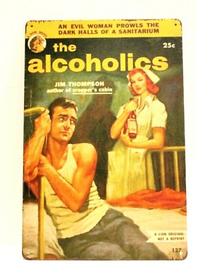 #ad The Alcoholics Tin Poster Sign Bar Pub Restaurant Vintage Style Rustic Pulp XZ $7.77