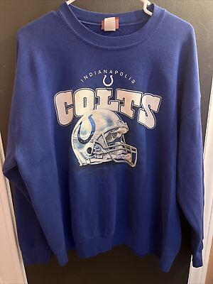 #ad #ad 🏈🏟️Rare 90’s Reebok Indianapolis Colts Helmet Sweater NFL XL Manning Era‼️ $35.00