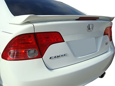 #ad 2006 2011 Honda Civic Sedan 4 DR Factory SI Style Painted Rear Spoiler SJ6205 $139.00