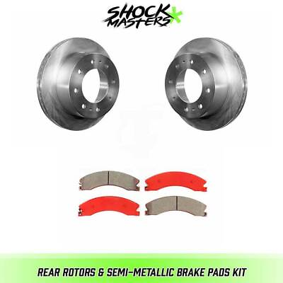 #ad Rear Semi Metalic Brake Pads amp; Rotors for 2011 2019 Chevrolet Silverado 3500 HD $217.78