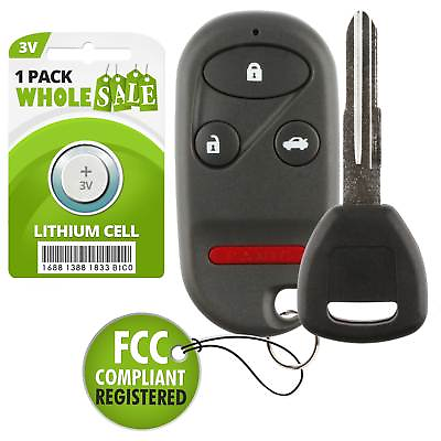 #ad Replacement For 98 99 00 01 02 1998 1999 2000 2001 2002 Honda Accord Key Fob $12.95