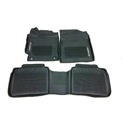#ad Genuine OEM All Weather Rubber Black Floor Mat Set For Toyota Camry 2015 2017 $107.13