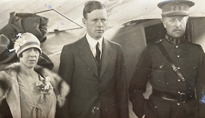 #ad ORIGINAL CHARLES A. LINDBERGH 1 WEEK AFTER HISTORIC FLIGHT MAY 28 1927 PHOTO $995.00