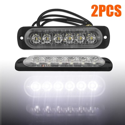 #ad 2pcs Fog Lights 6* LEDs Diecast Aluminum LED Work Light Flood Light Off Road $10.87