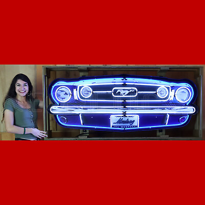 #ad 5 Neon sign Steel Cans Shelby Mustang Road Runner Corvette Bel Air Cadillac $7500.00