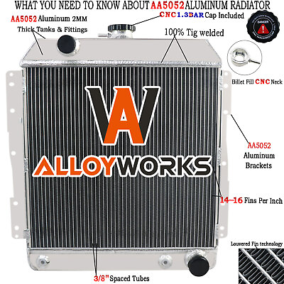 #ad 3 ROWS ALUMINUM RADIATOR FOR 1958 CHEVY IMPALA CAPRICE BELAIR BEL AIR V8 $144.95
