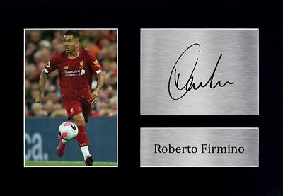 #ad ROBERTO FIRMINO LIVERPOOL POSTER WITH AUTOGRAPH 45X32CM $16.24