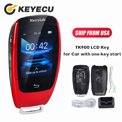 #ad TK900 LCD Remote Key Fob Comfortable Entry for BMW Toyota Lexus Honda Hyundai $75.22