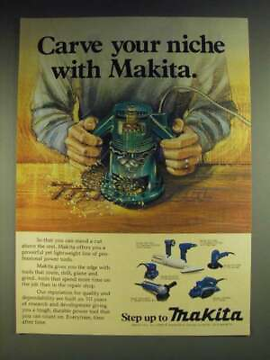 #ad 1984 Makita Power Tools Ad DK1001 Cordless Drill 6010DL Cordless Drill $19.99