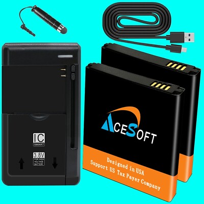 #ad AceSoft BatteryWall ChargerData CablePen f Samsung Galaxy XCover 6 Pro G736U $78.18