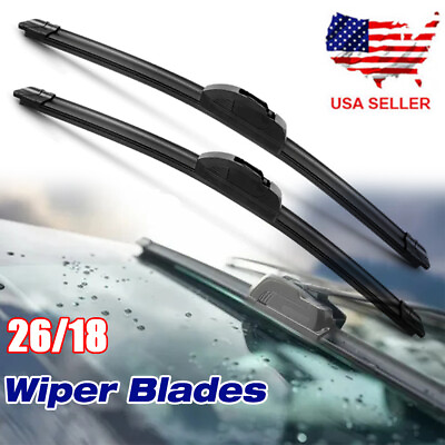 #ad 26quot;18quot; OEM Quality Beam Windshield Wiper Blades Front Left and Right Set of 2 $6.99