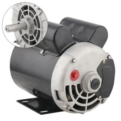 #ad 2 HP Air Compressor Electric Motor 56 Frame Single Phase 3450 RPM 115 230V Volt $128.60