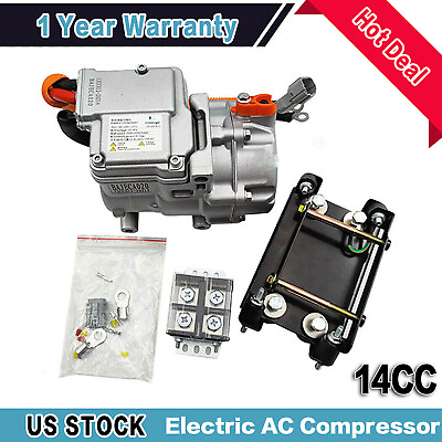 #ad 12 Volt Electric AC Compressor Air Conditioning A C For Trucks Car Bus Boat $509.99