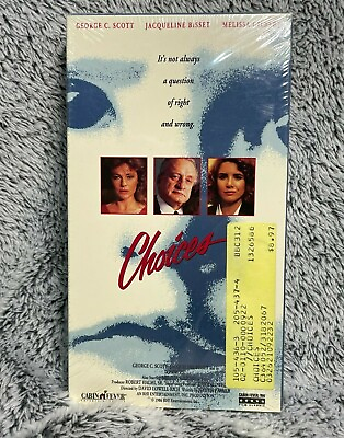 #ad Vintage Brand NEW SEALED VHS 1986 Choices George C. Scott RARE OOP VCR $12.95