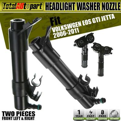 #ad 2 Headlight Washer Nozzle Front Both Side for Volkswagen Eos GTI Jetta 2006 2010 $25.59