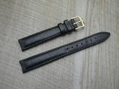 #ad Ladies Rotary Original14mmPadded Black Leather Watch Strap amp; Buckle GBP 10.99