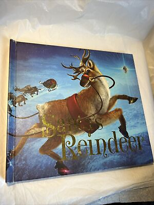 #ad Santa#x27;s Reindeer Vintage Christmas Hardcover Book Pre owned Learn Actual amp; Lore $5.50