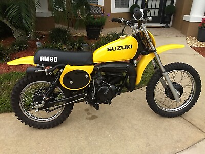 #ad 1976 1977 Suzuki RM80 tank sticker decal set VMX AHRMA WORKS MX RM 80 Mini Bike $17.87